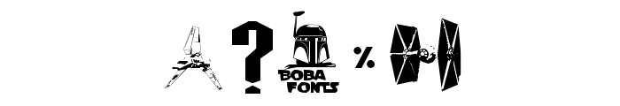 TIE-Wing Font OTHER CHARS