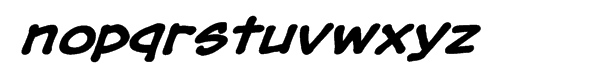 Tim Sale Lower-Intl Bold Italic Font LOWERCASE