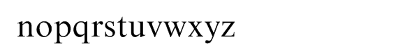 Times New Roman® Cyrillic MT Font LOWERCASE