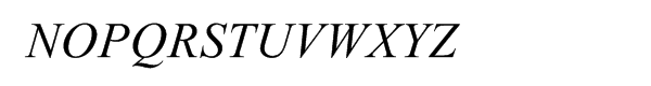 Times New Roman PS Pro Cyrillic Italic Font UPPERCASE