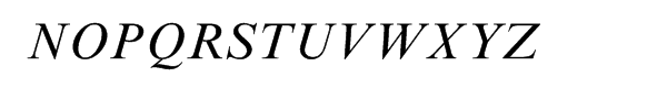 Times New Roman® SF Italic Font UPPERCASE