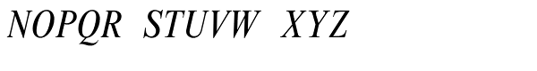 Times New Roman Std Condensed Italic Font UPPERCASE