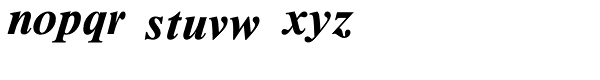 Times New Roman Std Seven Bold Italic Font LOWERCASE