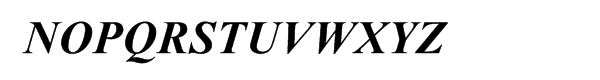 Times New Roman® Turkish Bold Italic Font UPPERCASE