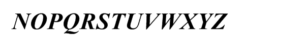 Times New Roman® WGL Bold Italic Font UPPERCASE