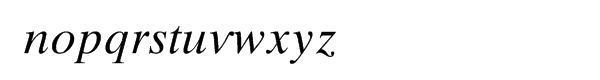 Times™ Ten Cyrillic Italic Font LOWERCASE