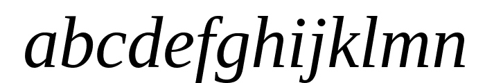 Tinos Italic Font LOWERCASE