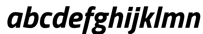 Titillium WebBold Italic Font LOWERCASE