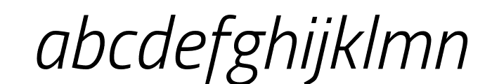 Titillium WebLight Italic Font LOWERCASE