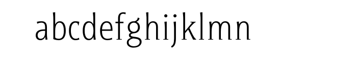 Titla Condensed Light Alternate Cyrillic + Western OT Font LOWERCASE