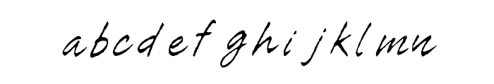 Tiza Script Medium Font LOWERCASE