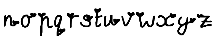 To love you. Font LOWERCASE