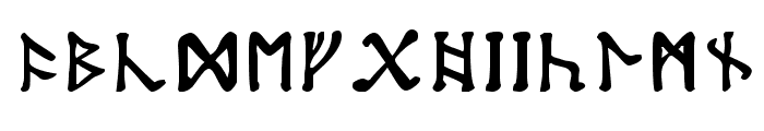 Tolkien-Dwarf-Runes Font LOWERCASE