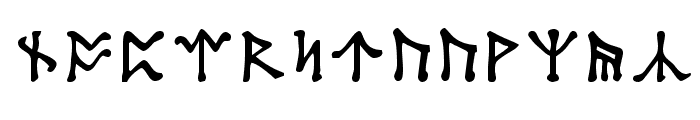 Tolkien-Dwarf-Runes Font LOWERCASE