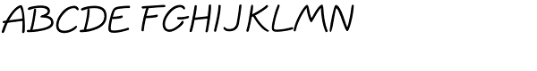 Tolomeo Handwriting Font UPPERCASE