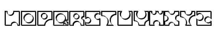 Toolego-Walled Font UPPERCASE