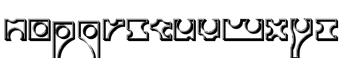 Toolego-Walled Font LOWERCASE
