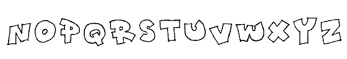 Toony Font UPPERCASE