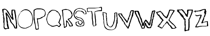 Topsy Turvy Font UPPERCASE