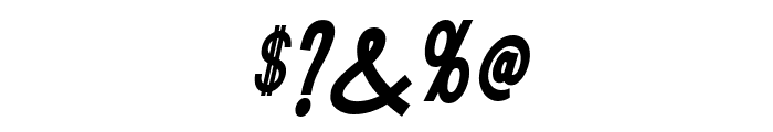 Tork-BoldItalic Font OTHER CHARS