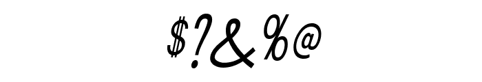 Tork Italic Font OTHER CHARS