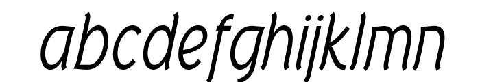 Tork Italic Font LOWERCASE