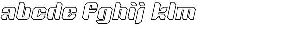 Tovstun G 4F Italic Font LOWERCASE