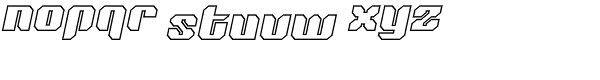 Tovstun G 4F Italic Font LOWERCASE