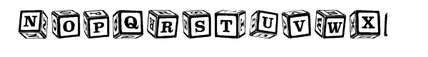 Toy Box Blocks Font UPPERCASE