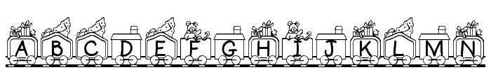 Toy Train Font LOWERCASE