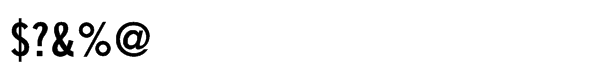 Trade GothicÂ® Std Bold Condensed #20 Font OTHER CHARS