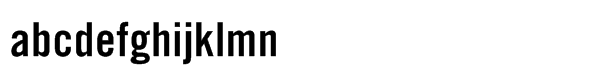 Trade GothicÂ® Std Bold Condensed #20 Font LOWERCASE