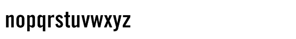 Trade GothicÂ® Std Bold Condensed #20 Font LOWERCASE