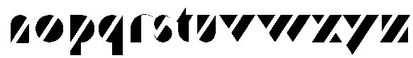 Trafaret Regular Font LOWERCASE