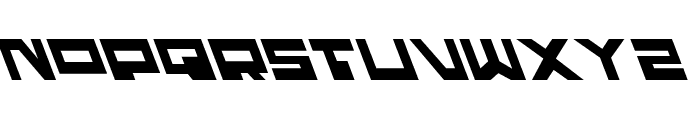 Trajia Leftalic Font LOWERCASE