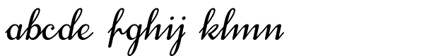Treehouse Oblique Font LOWERCASE