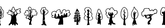 Trees Friends Font UPPERCASE
