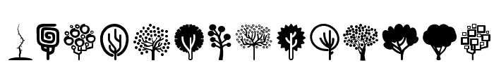 Trees Go 2 Font LOWERCASE