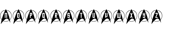 Trek Arrowcaps Font LOWERCASE