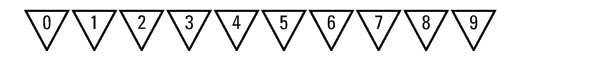 Triangle Numeric Font OTHER CHARS