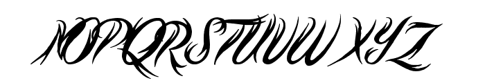 Tribal Script Font UPPERCASE