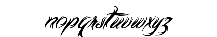 Tribal Script Font LOWERCASE