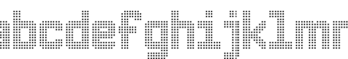 Triple Dot Digital-7 Font LOWERCASE