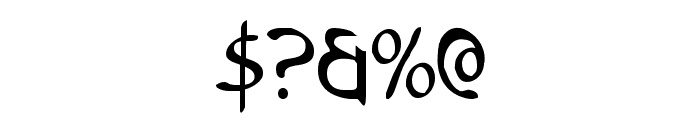 Tristram Condensed Font OTHER CHARS
