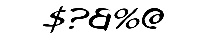 Tristram Expanded Italic Font OTHER CHARS