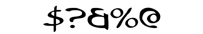 Tristram Expanded Font OTHER CHARS