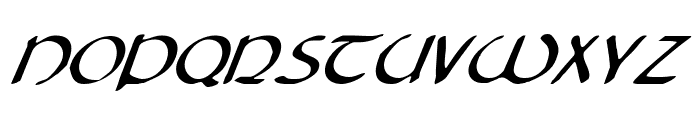 Tristram Italic Font UPPERCASE