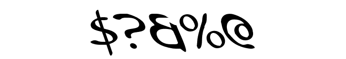 Tristram Leftalic Font OTHER CHARS