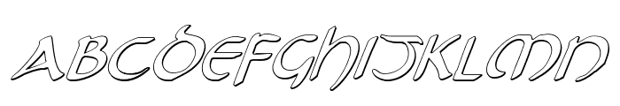 Tristram Shadow Italic Font UPPERCASE