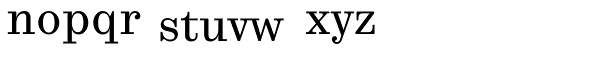 Trivia Serif 10 Font LOWERCASE